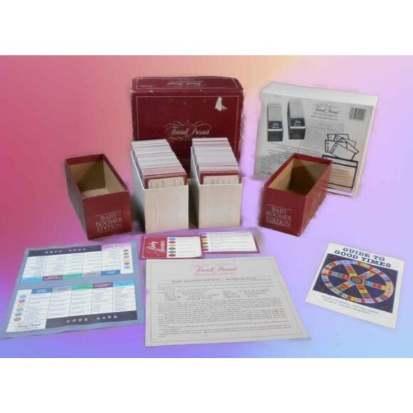 Vintage 1983 Trivial Pursuit Baby Boomer Edition Subsidiary Card Set No 10 - Picture 1 of 11